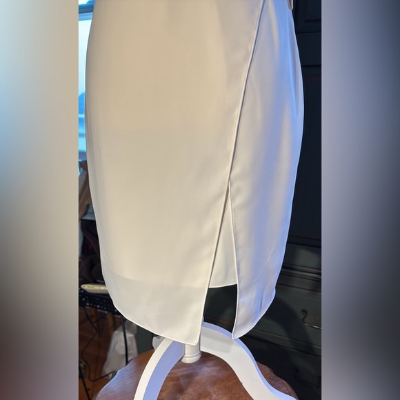 NWT Amanda Uprichard Cream Strap Halter Neck Sheath Mini Dress Size S Stunning - Picture 9 of 9